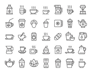 Aesthetic Coffee Line Drawings Pack