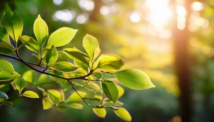 Obraz premium fresh green leaves