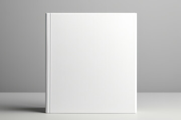 single white square book
