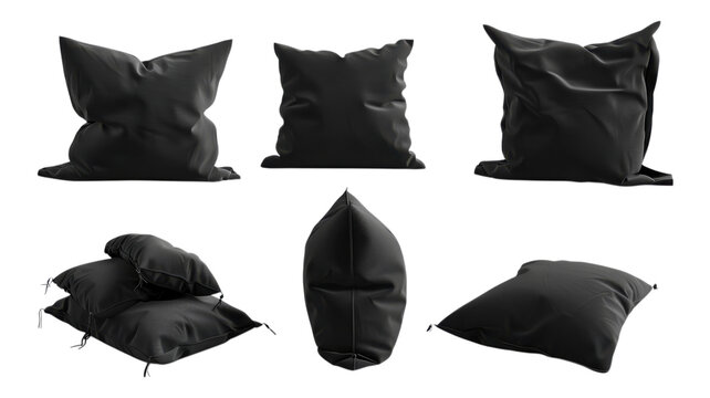Elegant Black Velvet Cushions for Modern Living Room Decor