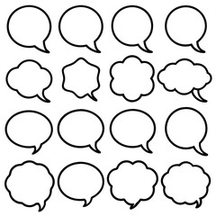 Fototapeta premium Various Speech Bubbles