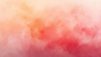 Fototapeta premium Soft, blended hues of orange and pink create a dreamy abstract background.