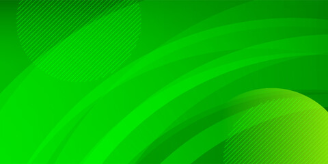 Abstract green curve background. Art and Illustration