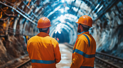 Geotechnical engineers evaluating rock formations, refining AI-driven stability prediction models, ensuring safe tunnel and bridge foundation construction