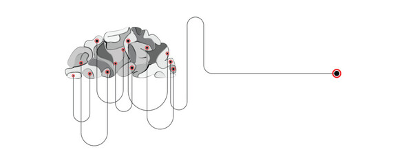 Artificial Intelligence brain concept