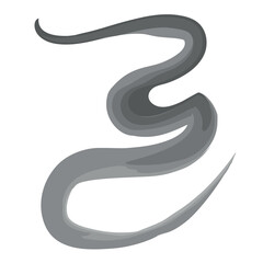 Naklejka premium black watercolor pattern isolated on white background