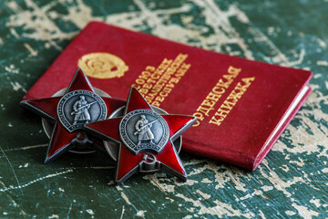 Awards of the Second world war close-up. Soviet military awards