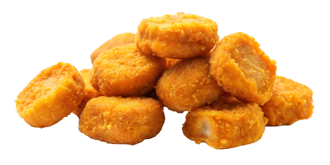 Appetizing nuggets  isolated on white background