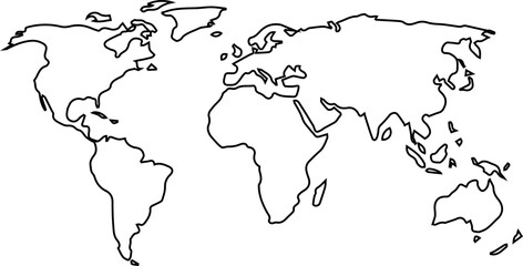 map of the world | world map outline 