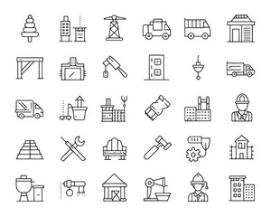 Editable Construction Icon Pack