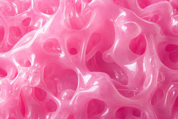 Fototapeta premium Pink gooey substance abstract texture dreamy swirls