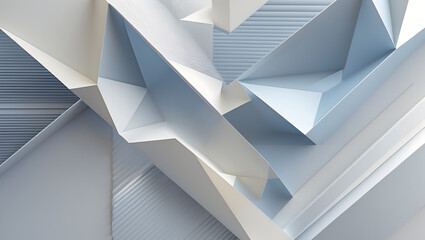 Abstract Geometric Paper Texture This image features layered paper shapes creating a dynamic visual suitable for web and print design