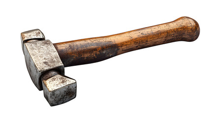 Hammer tool with shadow realistic isolated on white background