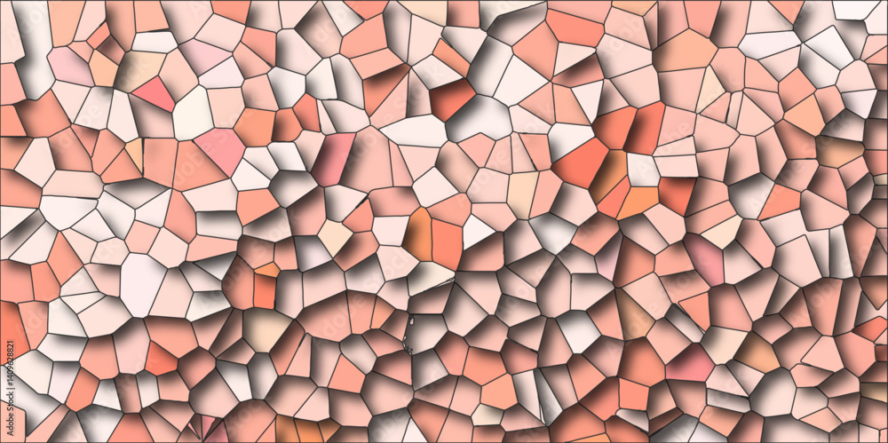 Poster abstract colorful background with triangles mosaic pattern vector backdrop with hexagons. multicolor