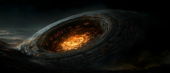 Cratered, Alien Spaceship Wreckage