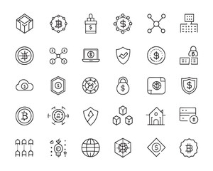 Modern Crypto App Icon Collection