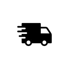 Fast delivery icon. Ideal for websites, apps, or print materials related to logistics, shipping, and e-commerce