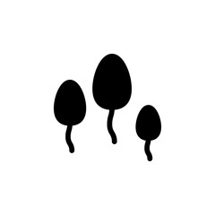Sperm cells icon. spermatozoon flat vector icon for apps and websites. vector illustration