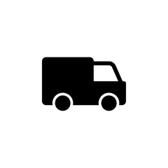 Delivery truck icon. perfect for logistics, shipping, and transportation themes. Vector illustration.