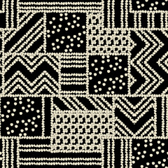 Vibrant and modern allover digital seamless pattern featuring a mix of geometric and organic shapes. Ideal for textile prints, fashion design, wallpapers, home decor, and digital backgrounds. High-res