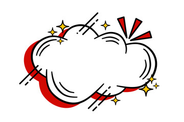 Vector speech bubble comic set. Chat icon design elements.