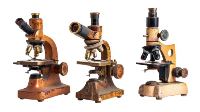 Antique Microscopes Vintage Scientific Instruments for Education and History Projects