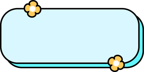 Fototapeta premium Cute Text box label