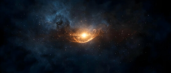 Fototapeta premium Cosmic Nebula with Radiant Center