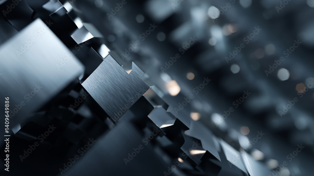 Poster abstract geometric cubes background design for modern technology and business presentations style te