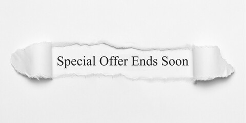 Special Offer Ends Soon	
