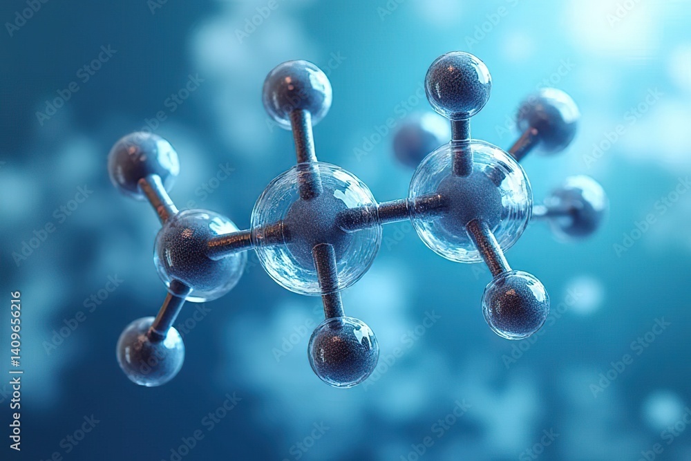 Aufkleber exploring molecular structures laboratory environment science visuals close-up chemical concepts