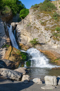 Khanaga Waterfall. Republic of Dagestan, Russia