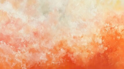Fototapeta premium Abstract art featuring soft, blended hues of orange and white.