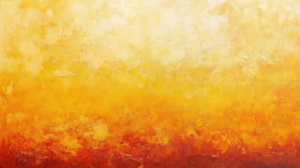 A vibrant abstract painting of warm hues.
