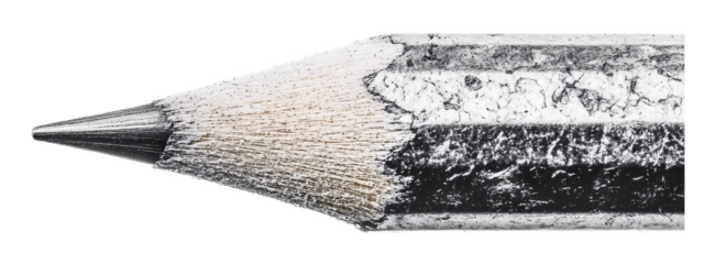 Graphite Pencil for Drawing and Sketching - Isolated on White Background