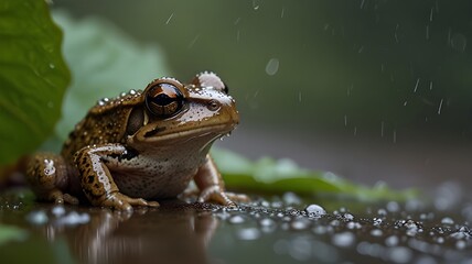 Obraz premium frog in the pond
