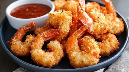 Savory tempura shrimp delight restaurant kitchen food photography casual dining close-up culinary experience