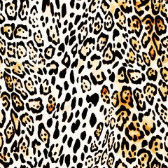 Seamless Endless Animal Skin Realistic Leopard Print Pattern. For fabric and textile. Seamless Endless Vector Animal Skin Realistic Leopard Print Pattern. Leopard and zebra pattern design, 