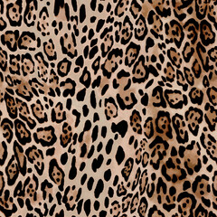 Seamless Endless Animal Skin Realistic Leopard Print Pattern. For fabric and textile. Seamless Endless Vector Animal Skin Realistic Leopard Print Pattern. Leopard and zebra pattern design, 