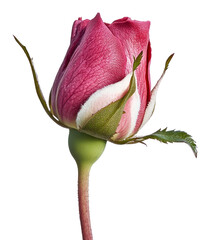 Fototapeta premium PNG A red rose budded background flower white.