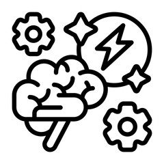 Brain Energy Icon