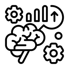 Brain Performance Tracking Icon