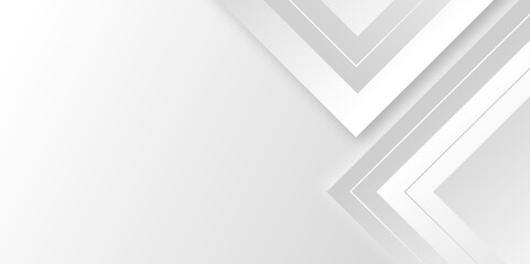 Abstract white and grey triangle overlay texture background. Modern elegant white gray banner background with creative design and shiny lines.Light gray triangle abstract subtle vector background..	