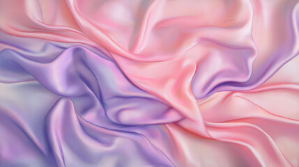 Fototapeta premium Soft Pink and Purple Draped Fabric Texture