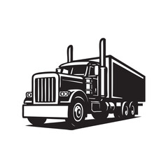 truck silhouette vector