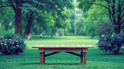 Obraz premium bench in the park