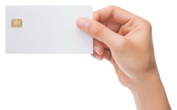 PNG  A hand carry a credit card white background electronics technology.