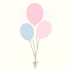 Several Colorful Balloons Are Tied Together For Celebration Purposes