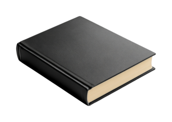 Book cover design visual content minimalist top view modern aesthetics. Isolated on transparent background, png.