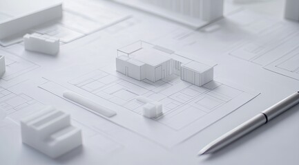 Architectural Model  Blueprint.